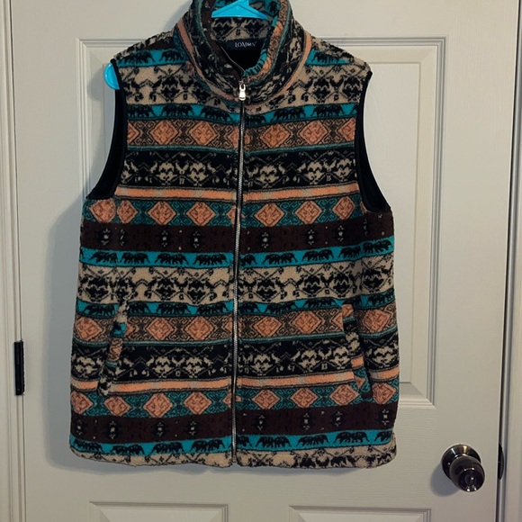 Lomon western fleece vest. NWT - Picture 1 of 6